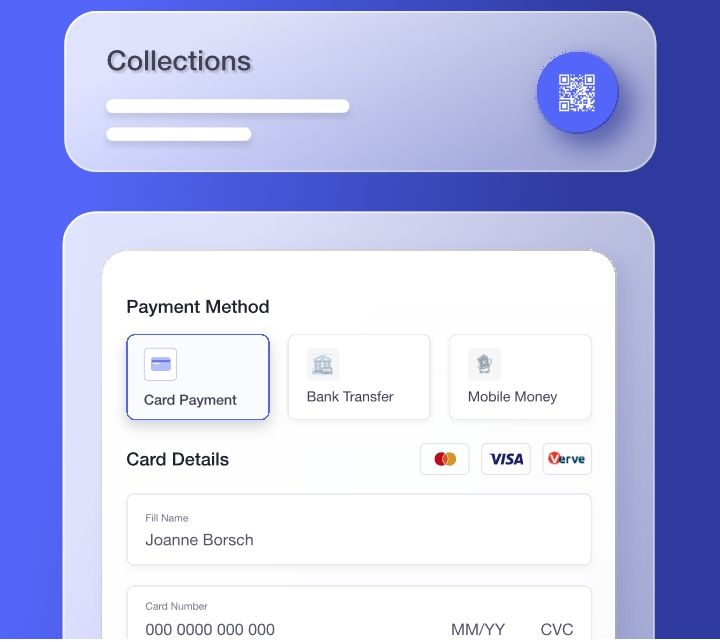 NexaPay Collections — Payment Method Screen